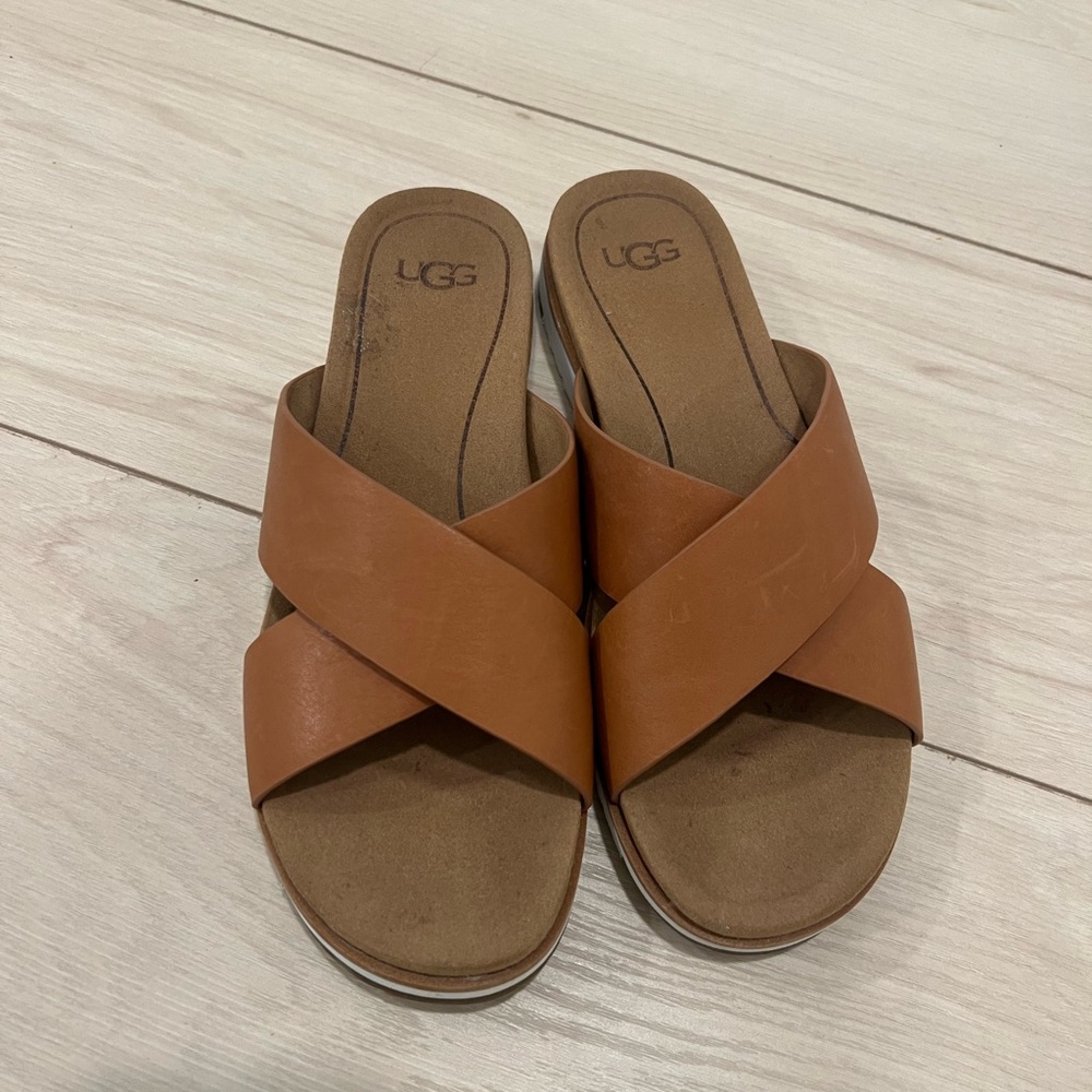 UGG Tan Sandals Minimalist Design Size 8